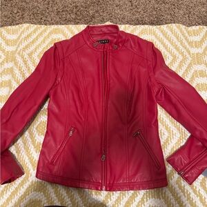 Women’s Tribal Red Leather Jacket and Vest